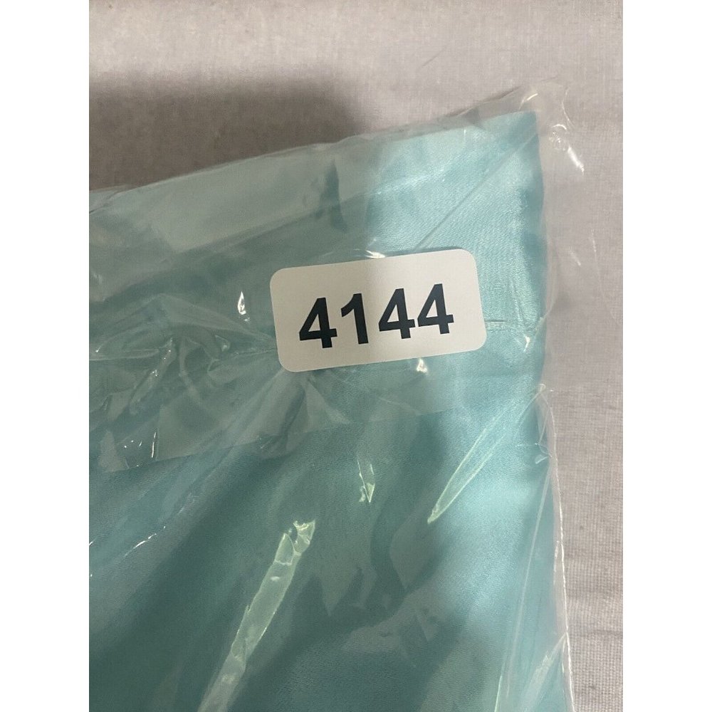 NWT Wild Fable Women's Aqua Blue Satin Slip Dress Sleeveless Size Large - Picture 12 of 12